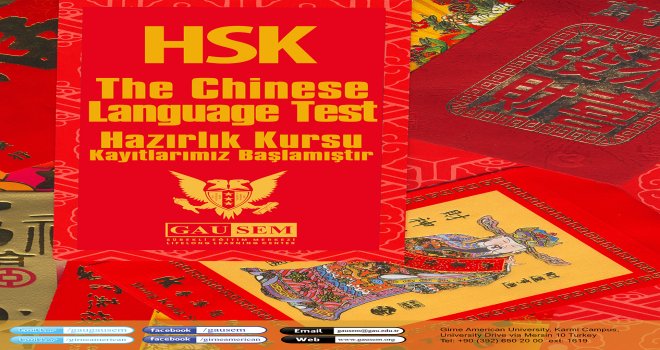 GAÜ-SEM’den  HSK  (ÇİNCE YETERLİLİK) Sınavı Hazırlık Kursu