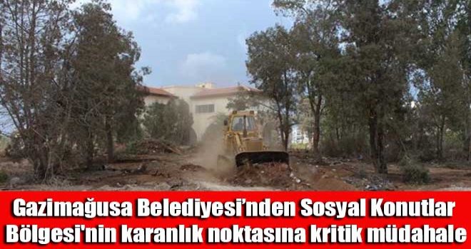 Gazimağusa Belediyesi’nden Sosyal Konutlar Bölgesi'nin karanlık noktasına kritik müdahale