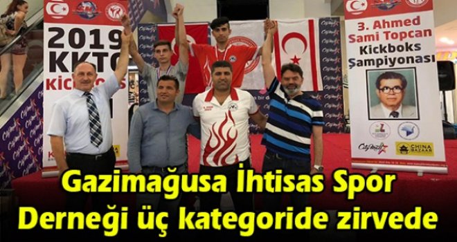 Gazimağusa İhtisas Spor Derneği üç kategoride zirvede