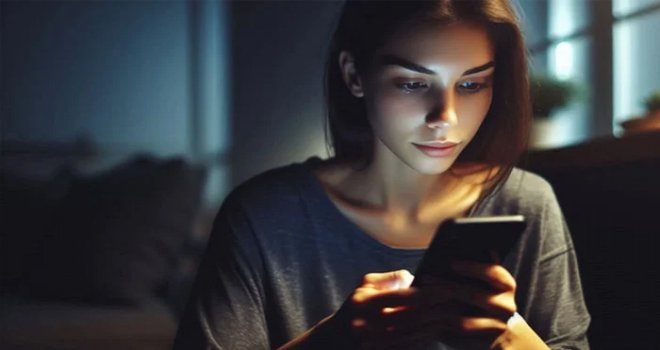 Gece karanlıkta telefon kullanımı miyop riskini arttırıyor!