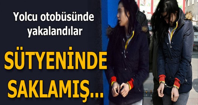 Genç kız tabancayı sütyeninde saklamış