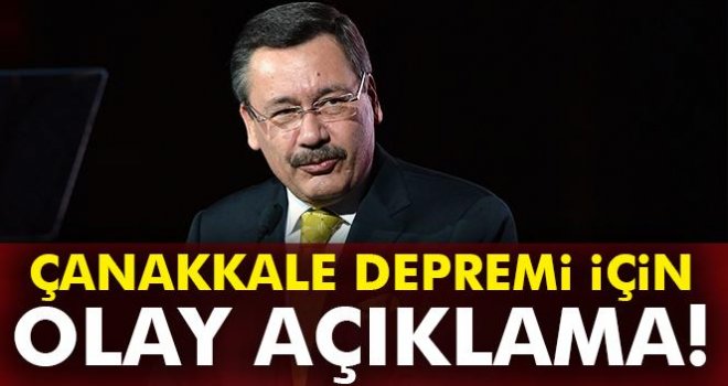 Gökçek'ten Çanakkale depremi açıklaması