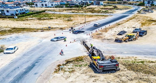 Gönyeli-Alayköy’de altyapı çalışmaları devam ediyor: 150 metrelik kanalizasyon hattı tamamlandı