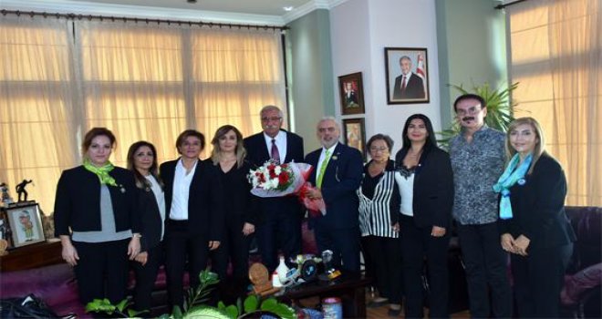 Güngördü, Girne Vatan Lions Kulübü heyetini kabul etti