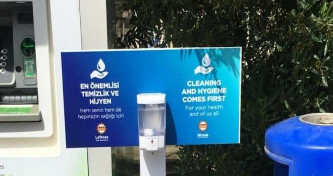Harmancı:17 ATM noktasına hijyen setleri yerleştirildi