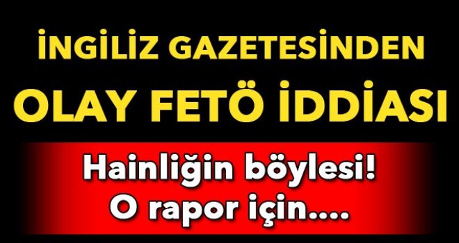 İngiliz vekile himmet paralarıyla rapor yazdırmış