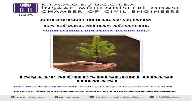 İNŞAAT MÜHENDİSLERİ ODASI FİDAN DİKECEK
