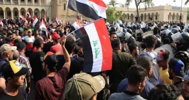 Irak'ta Protestolar Yine Alevlendi 