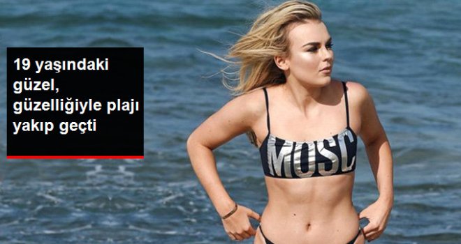 İskoçyalı Popçu, Düzgün Fiziğiyle Plajda Nefes Kesti