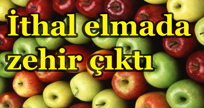 İthal elmada zehir çıktı...