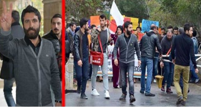 Kampüste KCK bayrağı açtılar !!!