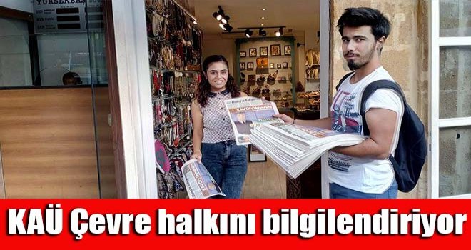 KAÜ Çevre halkını bilgilendiriyor