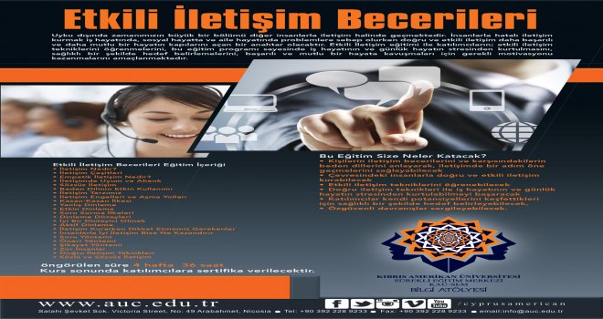 KAU-SEM’İN ETKILİ İLETİŞİM KURS KAYITLARI BAŞLADI