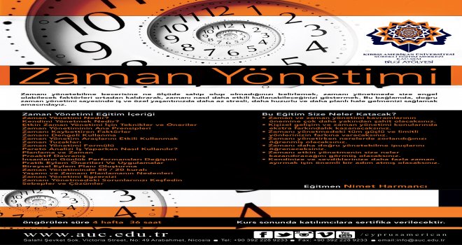 KAÜ’den “Zaman Yönetimi” eğitimi 