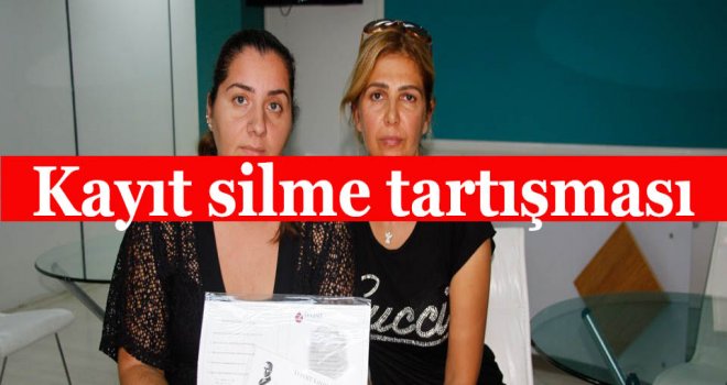 Kayıt silme tartışması