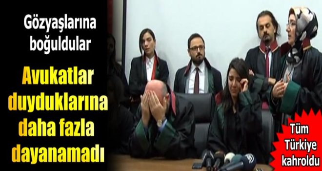 Kayseri'de çocukları işkence gören babanın avukatı konuştu.Avukatların hepsi ağladı