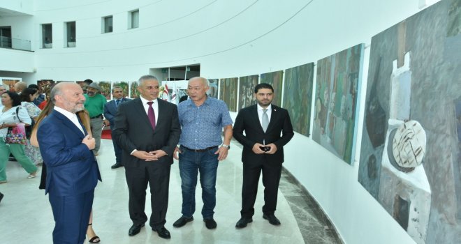KAZAKİSTANLI RESSAMLARIN SERGİSİ AÇILDI