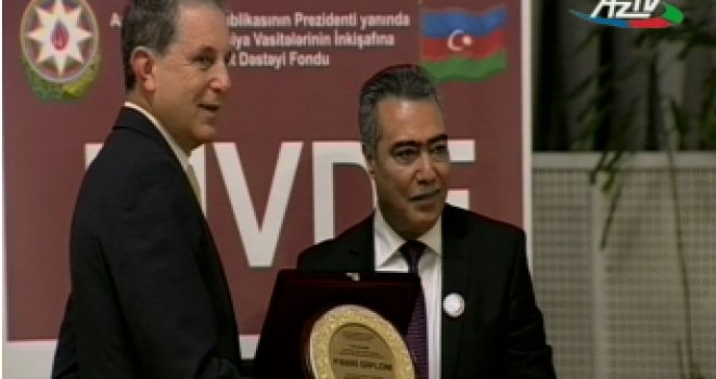 KKTC Eski Bakü Temsilcisi Zeki Gazioğlu’na Azerbaycan’dan ödül