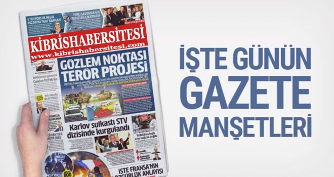 KKTC Gazetelerinin Manşetleri - 2 Nisan 2020