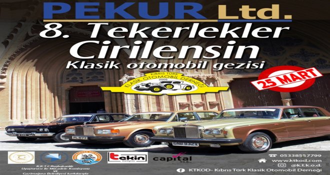 KLASİK OTOMOBİLLER YARIN GAZİMAĞUSA NAMIK KEMAL MEYDANI’NDA OLACAK..