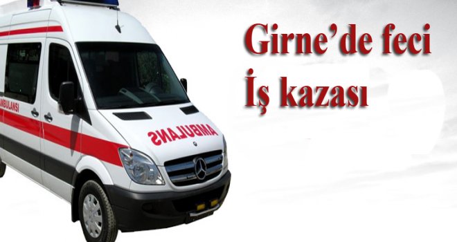 Kolunu iş makinasına kaptırdı...