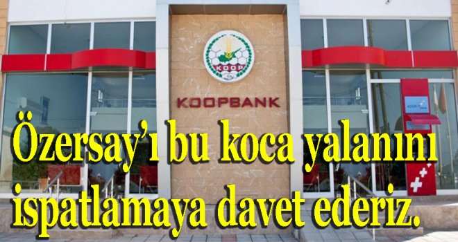 KOOP BANK BASIN AÇIKLAMASI YAPTI...
