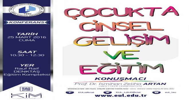 LAÜ’de “Çocukta Cinsel Gelişim ve Eğitim” konulu konferans düzenlenecek