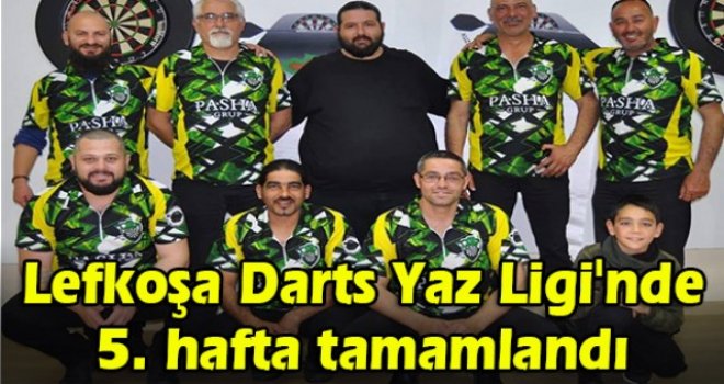Lefkoşa Darts Yaz Ligi'nde 5. hafta tamamlandı