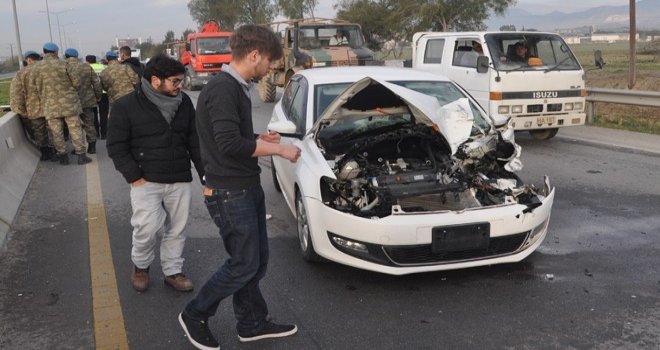Lefkoşa-Güzelyurt yolunda kaza 5 yaralı