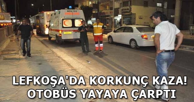 Lefkoşa'da korkunç kaza
