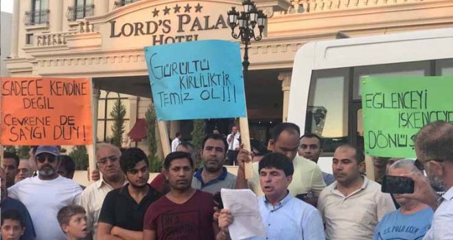 Lord’s Palace Hotel’e ‘gürültü’ protestosu