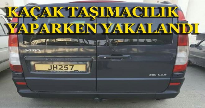 MAĞUSA POLİSİ KAÇAK TAŞIMACILIK YAPARKEN YAKALADI