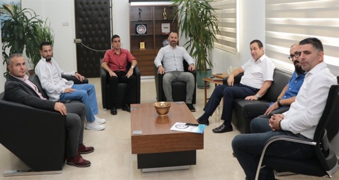 MALİYE BAKANI DENKTAŞ, KTAMS, KAMU-SEN, HEMŞİRELER VE EBELER SENDİKASI YÖNETİMLERİYLE BİR ARAYA GELDİ