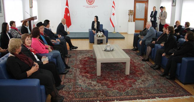 MECLİS BAŞKANI SİBER, TÜRKİYE EMEKLİ SUBAYLAR DERNEĞİ HEYETİNİ KABUL ETTİ