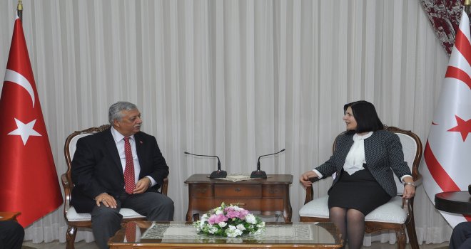 MECLİS BAŞKANI SİBER, YYK VE RTÜK YETKİLİLERİNİ KABUL ETTİ