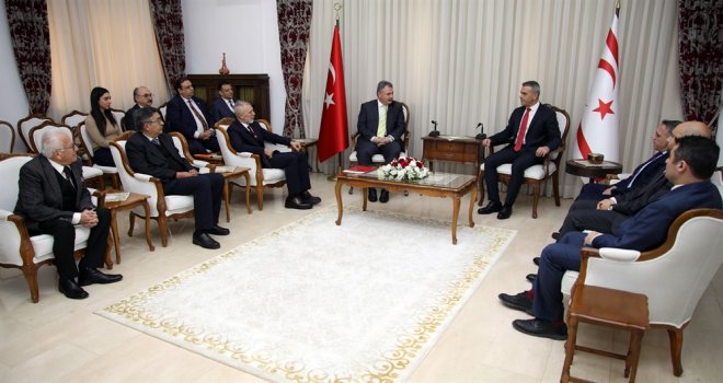 MECLİS BAŞKANI ULUÇAY, KIBRIS ÜNİVERSİTELER BİRLİĞİ’Nİ KABUL ETTİ