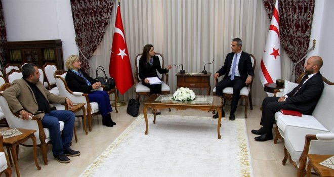 MECLİS BAŞKANI ULUÇAY YÖDAK HEYETİNİ KABUL ETTİ.
