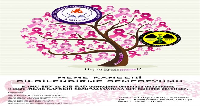 MEME KANSERİYLE İLGİLİ BİLGİLENDİRME SEMPOZYUMU DÜZENLENİYOR..