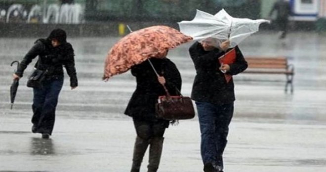 Meteoroloji Dairesi'nden, sağanak ve fırtına uyarısı