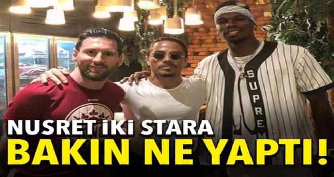 Nusret'ten Messi ve Pogba şovu!