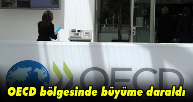 OECD bölgesinde büyüme daraldı