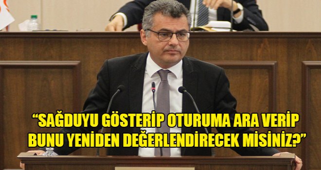 Oturuma 15 dakika ara verildi