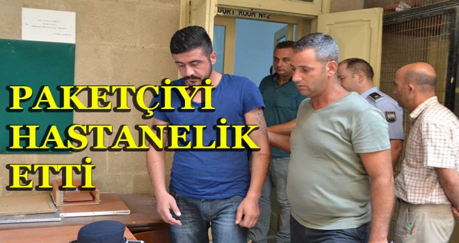 PAKETÇİYE SALDIRDI