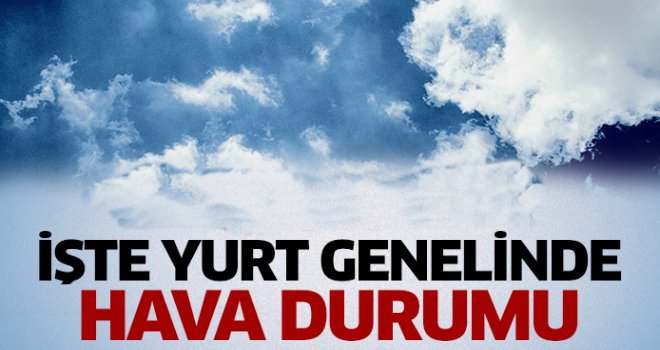 PERŞEMBEYE KADAR YER YER SAĞANAK BEKLENİYOR