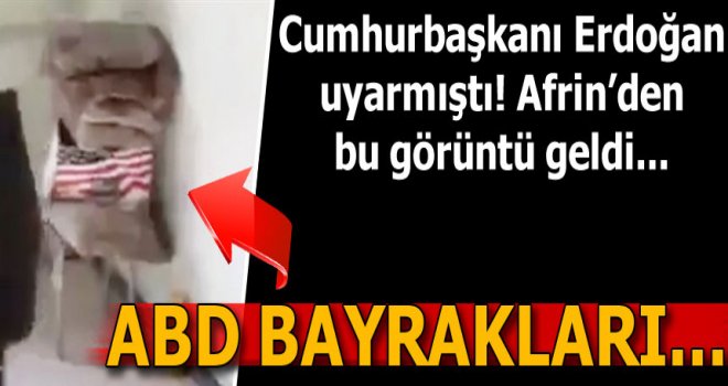 PKK karargahından ABD bayrakları çıktı