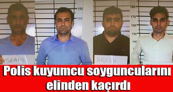 Polis kuyumcu soyguncularını elinden kaçırdı