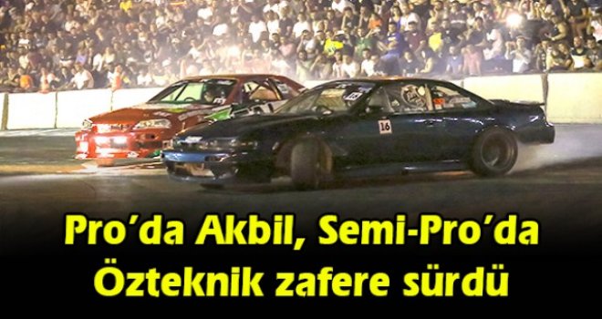 Pro’da Akbil, Semi-Pro’da Özteknik zafere sürdü