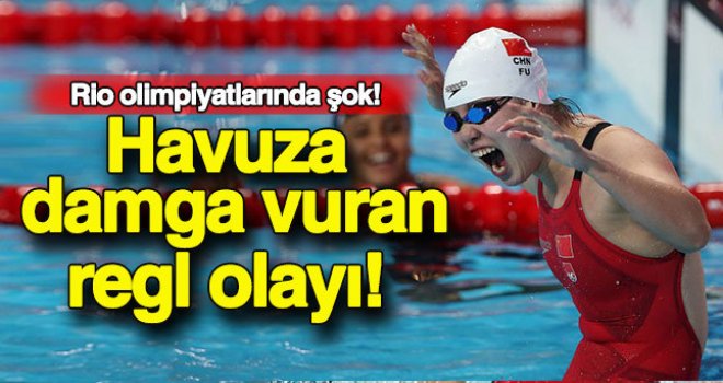 Rio'da havuza damga vuran regl olayı! 