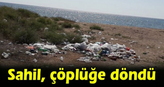Sahil, çöplüğe döndü