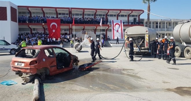 SİVİL SAVUNMA LEFKOŞA’DA BÖLGESEL TATBİKAT İCRA ETTİ